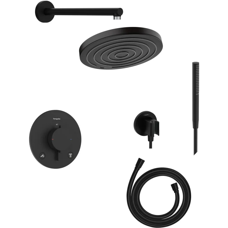Hansgrohe Ecostat Comfort S Pulsify S dusjsett, matt sort | 52050306