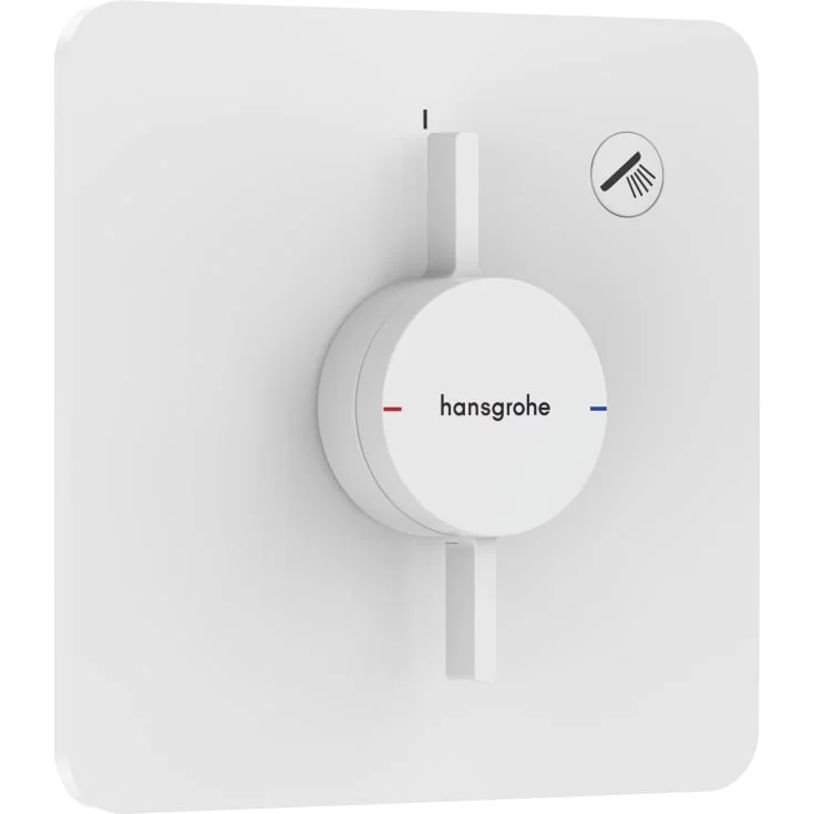 Hansgrohe DuoTurn Q dusjbatteri, med 1 uttak, matt hvit | 75614700 Hansgrohe DuoTurn Q dusjbatteri, med 1 uttak, matt hvit | 75614700