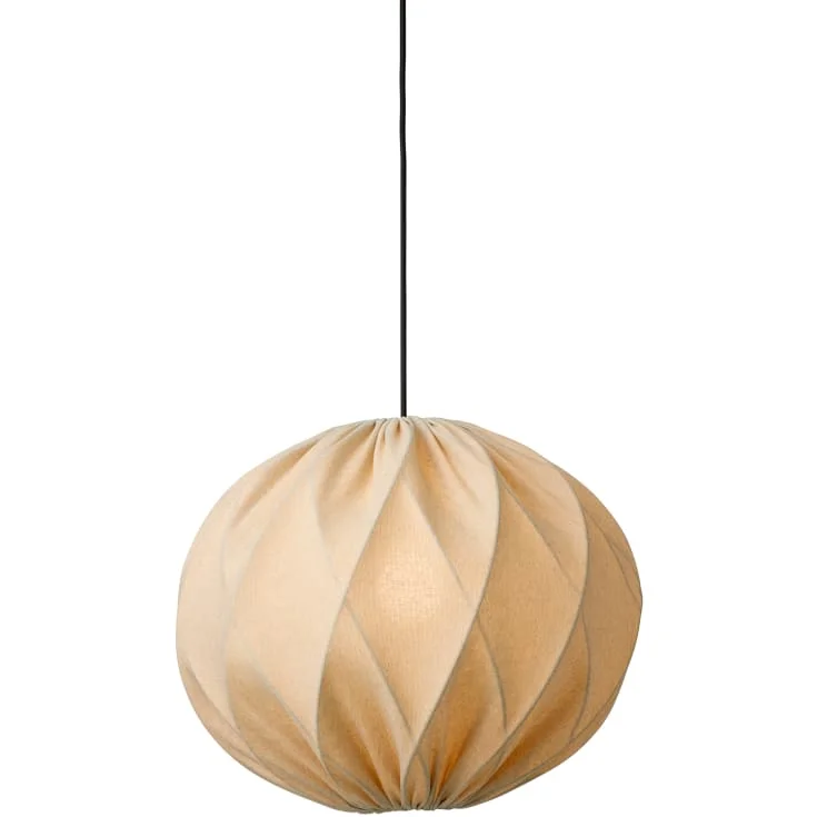 Nielsen Light Jasmin pendel, svart ledning, sand | 480052