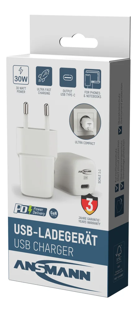 Vegglader hurtig 30W 1xUSB-C v:6606575 Vegglader hurtig 30W 1xUSB-C v:6606575