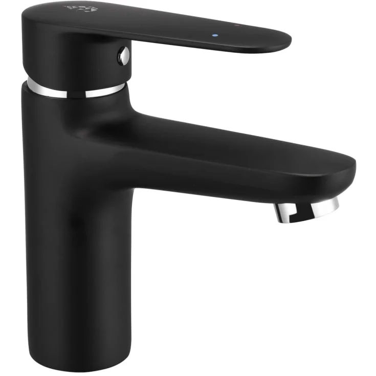Bathlife Springa servantbatteri, uten bunnventil, sort matt | 40841588