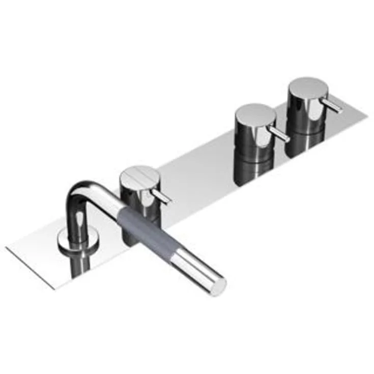 Vola BK14 karbatteri med termostat, karfylling, 1-greps hånddusj, rustfritt | BK14-40