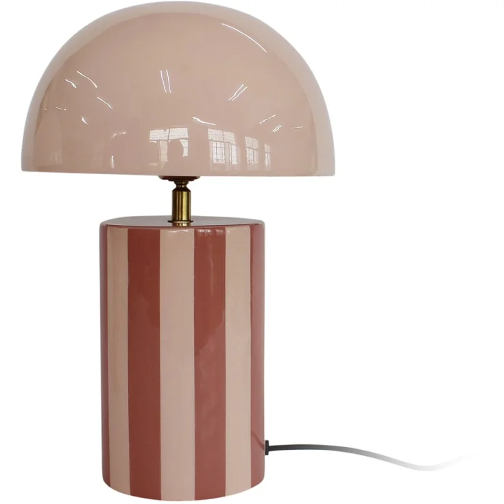 Leitmotiv Rayado bordlampe, stripet rosa | LM2359PI