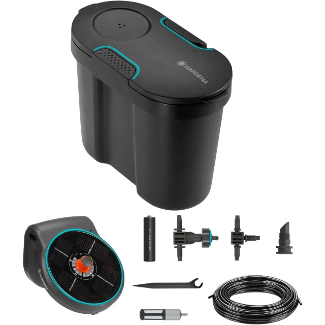Gardena Aquabloom solcelledrevet vanningssett, M med vanntank | 13301-20