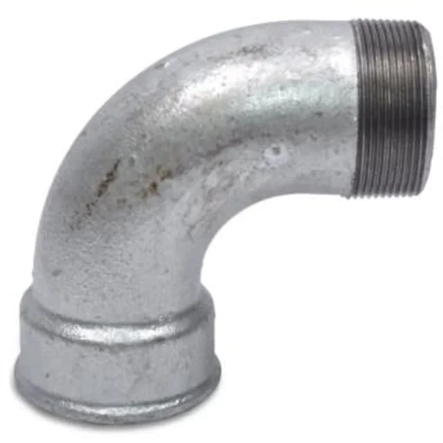 Galvanisert bøyning med muffe/nippel 1/2" - lang | 770001209