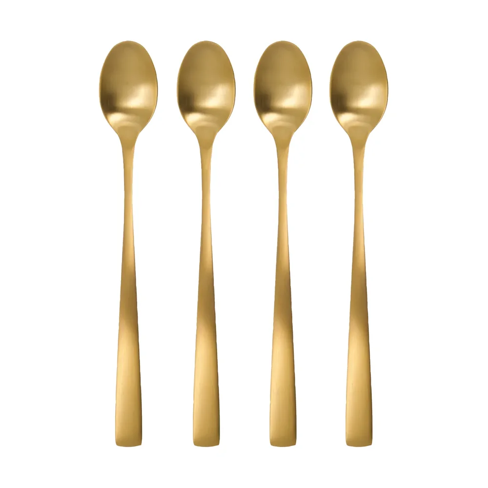 Golden lang skje 4-pakning v:7167939