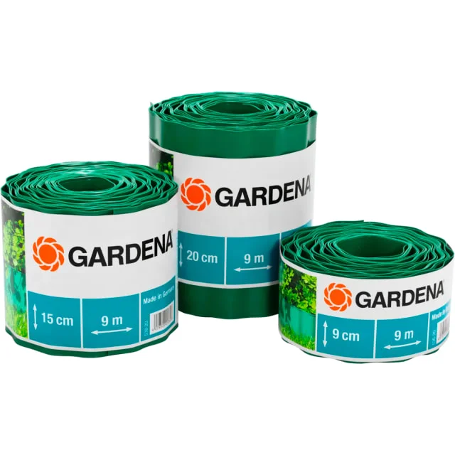 Gardena plenkant, værbestandig plast, grønn, 9 m x 9 cm | 00538-20