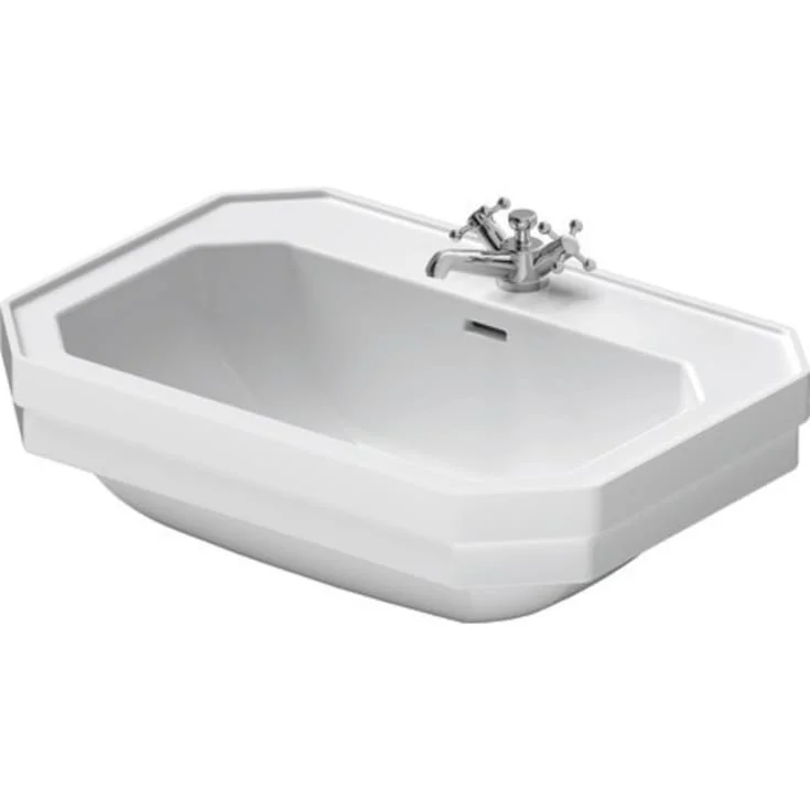 Duravit Serie 1930 servant, 70x50 cm, med wondergliss, hvit | 04387000001