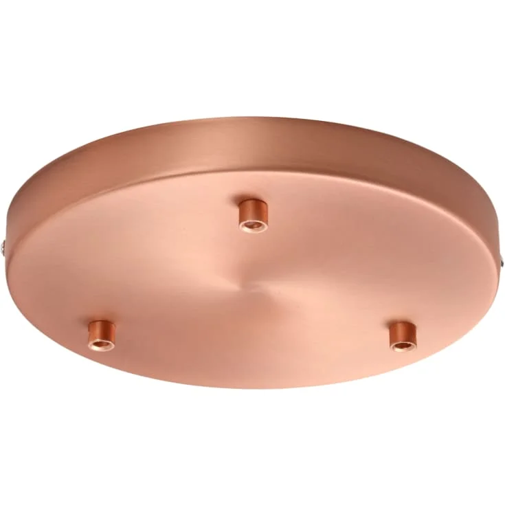 Halo Design Baldakin Metall med 3 hull-Kobber (Børstet/Matt) | 713967 Halo Design Baldakin Metall med 3 hull-Kobber (Børstet/Matt) | 713967