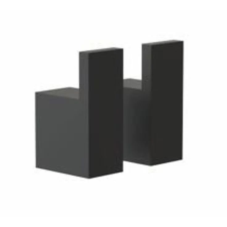 Frost Quadra håndkleknagg, 2 stk., sort | Q301202275