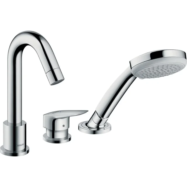 Hansgrohe Logis badekararmatur med dusjsett, krom | 71310000 Hansgrohe Logis badekararmatur med dusjsett, krom | 71310000