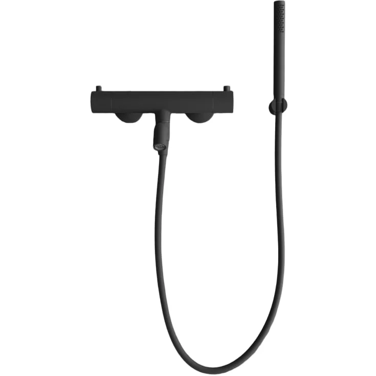 Scandtap Steel Pleasure 4 badekarbatteri med dusjsett, matt sort | 20043