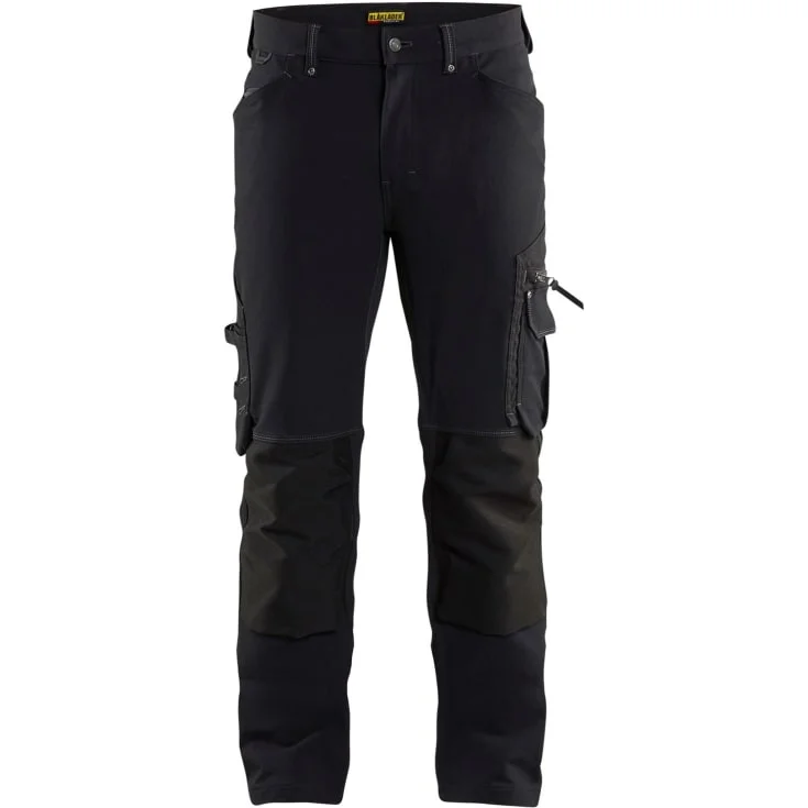 Blåkläder Workwear X1900 håndverkerbukser med 4-veis stretch, sort, str. C64 | 1989-1644-9900_C64