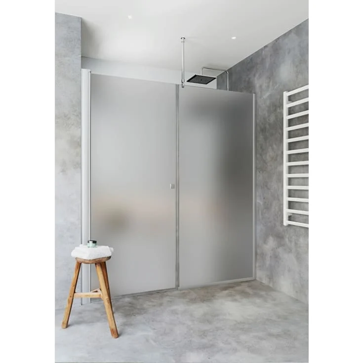 Hafa Igloo Pro dusjnisje, 165,5-168,5 cm, frostet glass, aluminium profil | 1450677