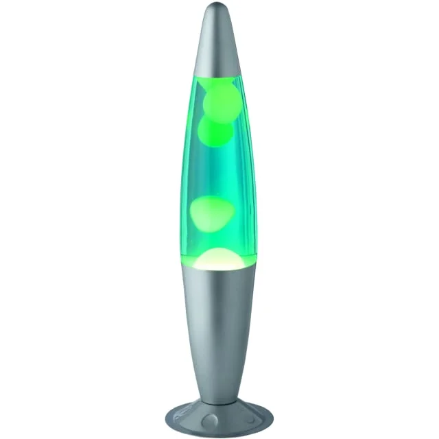 Trio Lighting Lava klassisk lavalampe, grønn lava | R50071116