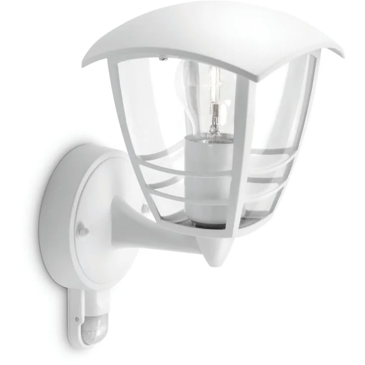 Philips myGarden Creek Up vegg utelys med sensor, hvit | 915002791202