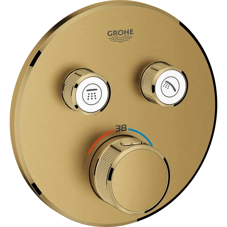 Grohe Grohtherm SmartControl dusjbatteri, børstet messing | 29119GN0