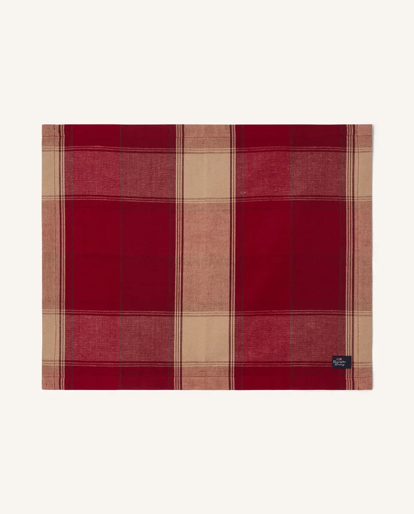 Checked Linen-Cotton bordbrikke 40×50 cm v:2080799 Checked Linen-Cotton bordbrikke 40×50 cm v:2080799