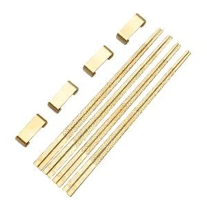 Frost Kito spisepinner 4 par med holder messing v:2578775 Frost Kito spisepinner 4 par med holder messing v:2578775