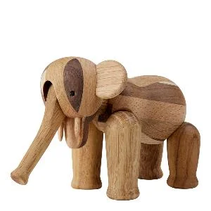 Elefant Reworked Anniversary mini 9 cm mixed wood v:2897771