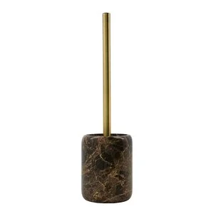 Able toalettbørste 36×10 cm brun marmor/messing v:9559926
