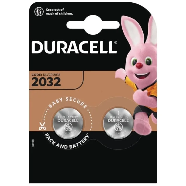 Duracell CR2032 batterier, 2 stk. | 100019073