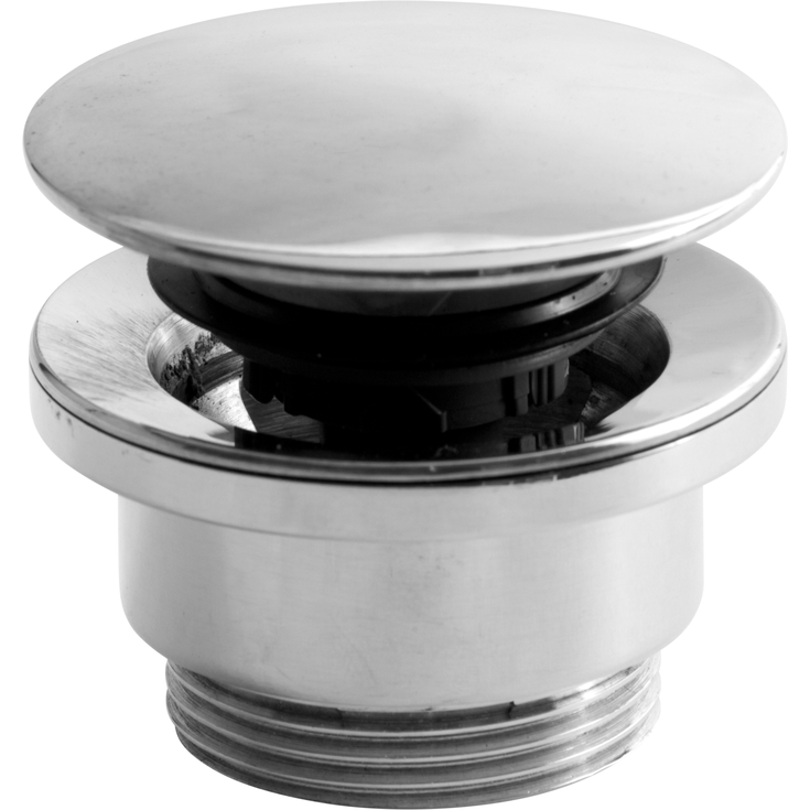 Lavabo Luna bunnventil, push-open, krom | 57001
