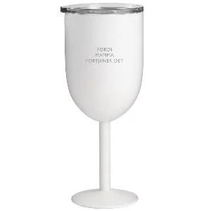 Termovinglass Fordi mamma fortjener det 40 cl hvit v:2489244 Termovinglass Fordi mamma fortjener det 40 cl hvit v:2489244