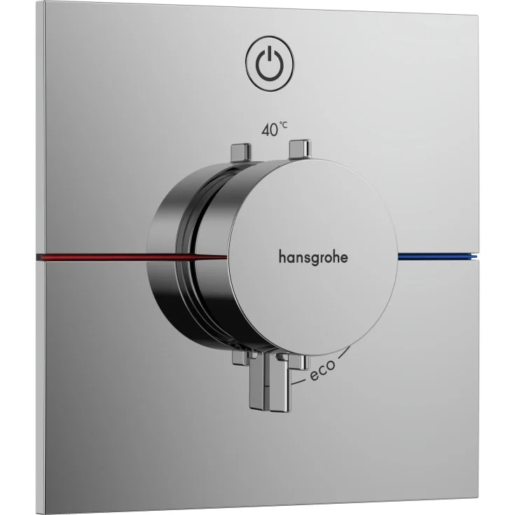 Hansgrohe ShowerSelect Comfort E dusjtermostat, med 1 uttak, krom | 15571000 Hansgrohe ShowerSelect Comfort E dusjtermostat, med 1 uttak, krom | 15571000