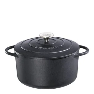 Provence støpejernsgryte rund 22 cm 3,3L svart v:8845205