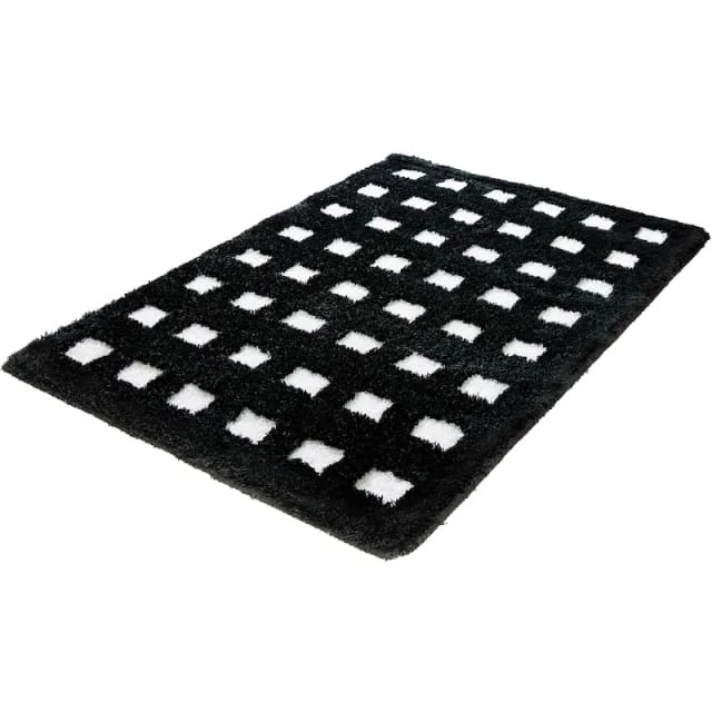 Kleine Wolke Boxes badematte, 70x120 cm, hvit/svart | 9197185225