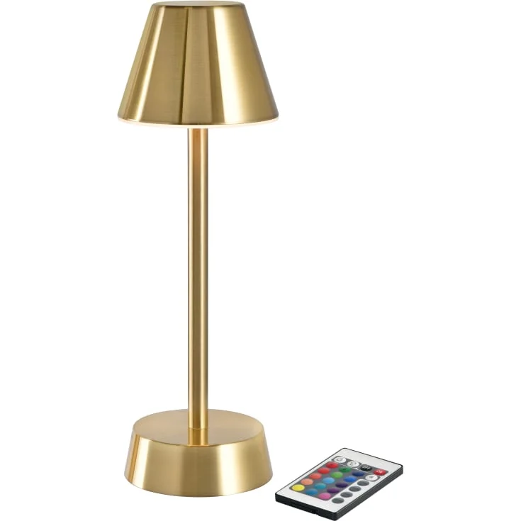 Duni Zelda oppladbar bordlampe, messing | 206423 Duni Zelda oppladbar bordlampe, messing | 206423