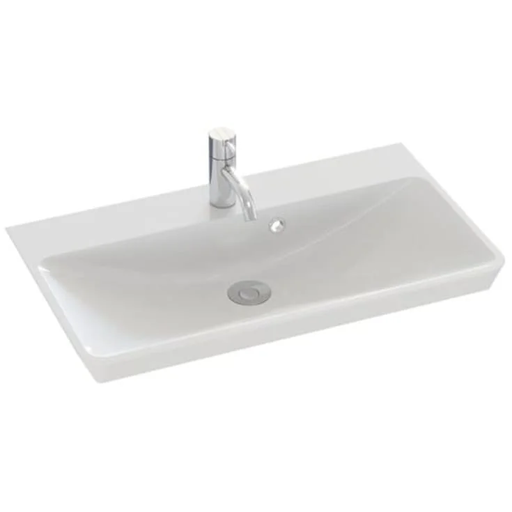 Dansani Mido+ Mini Marbelique servant, 66x38 cm, hvit | 538806003
