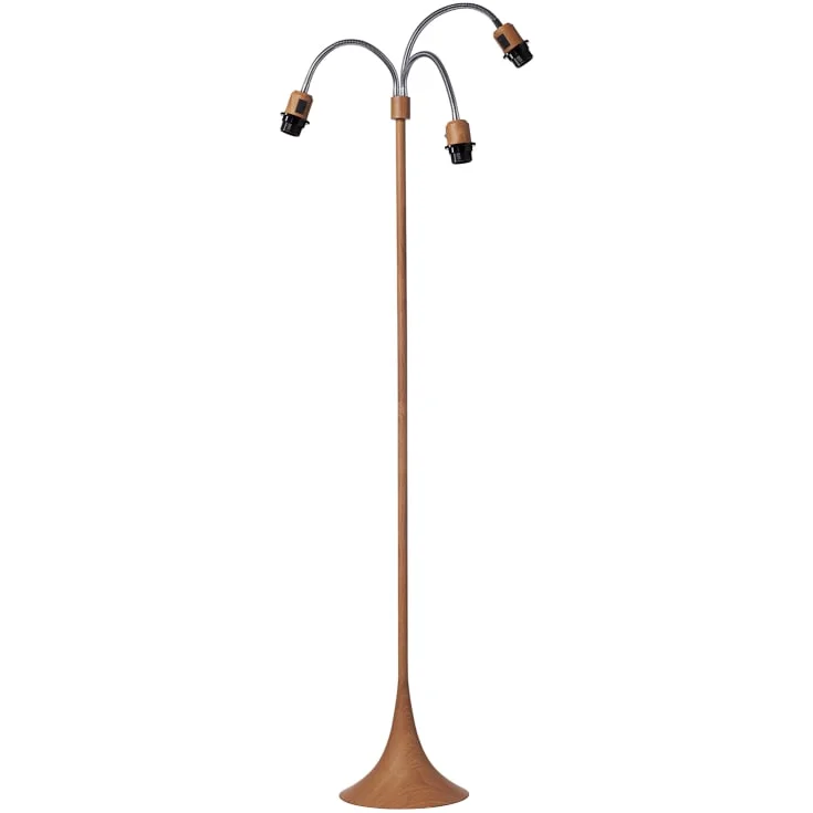 Nielsen Light Trafik gulvlampe med 3 armer (eksl. lampeskjermer), tre | 300671