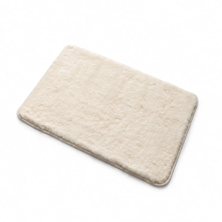 Hefe Fuzzy badematte, 40x60 cm, hvit | 96FY406029