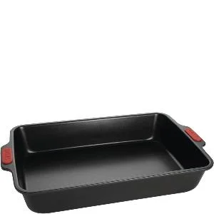 Bake It langpanne 38 x 25 cm svart/rød v:4820261