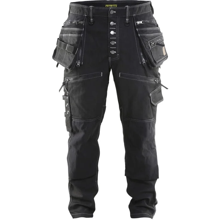 Blåkläder Workwear X1900 håndverkerbukser med 2-veis stretch, sort, str. D92 | 1999-1141-9900_D92