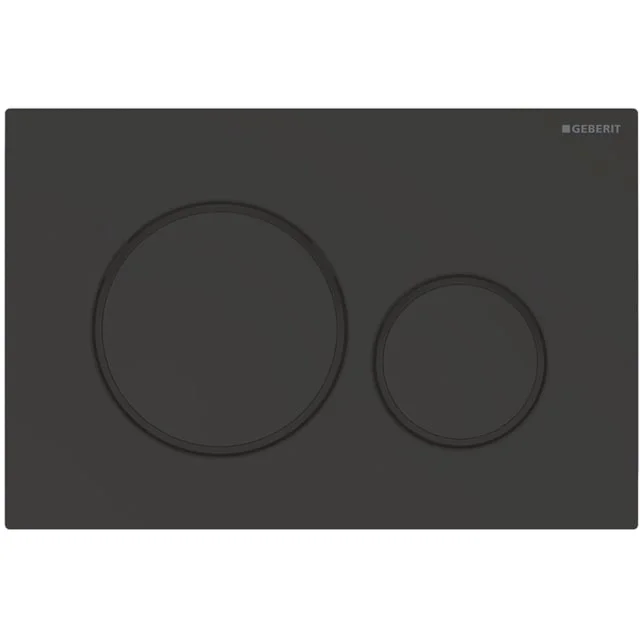 Geberit Sigma 20 Round betjeningsplate, matt sort/sort | 6166257