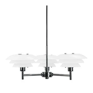 DL20 lysekrone 17 cm opal/krom v:3053467 DL20 lysekrone 17 cm opal/krom v:3053467