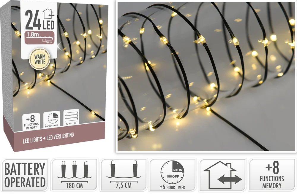 Lysslynge 24LED Varmhvit Inne/ute v:6307845