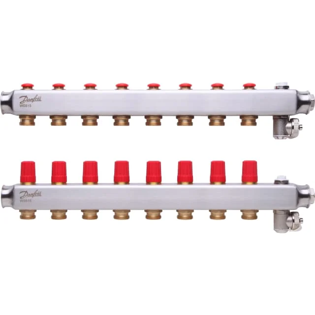 Danfoss SSM 1" gulvvarme fordelerrør, 8 kretser | 088U0808 Danfoss SSM 1" gulvvarme fordelerrør, 8 kretser | 088U0808