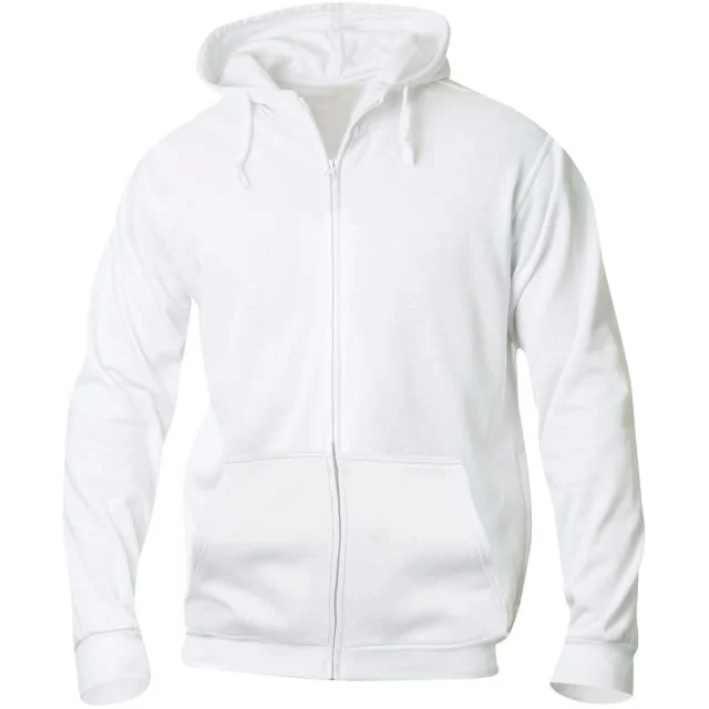 Clique Basic hettegenser med glidelås, hvit, str. 2XL | 021034-00_2XL Clique Basic hettegenser med glidelås, hvit, str. 2XL | 021034-00_2XL