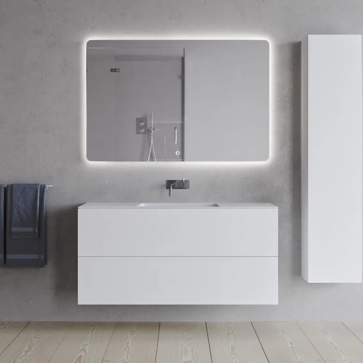 Copenhagen Bath SQ2 120 møbelpakke, dobbel, 120x45x60 cm, hvit matt | 30010246