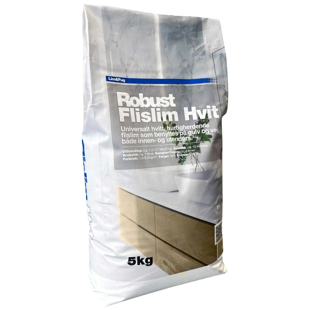 Flislim hvit 5kg v:6427992
