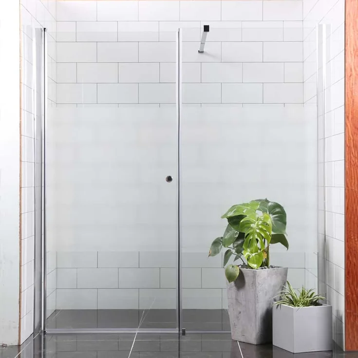 Bathlife Allsidig dusjnisje, 70×100 cm, delvis frostet glass, sølv profil | 40790715 Bathlife Allsidig dusjnisje, 70×100 cm, delvis frostet glass, sølv profil | 40790715