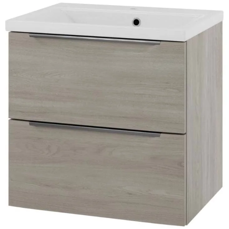 Linn Bad Mari servantskap, 2 skuffer, 60x45,6x57 cm, senter, lys eik | 400101