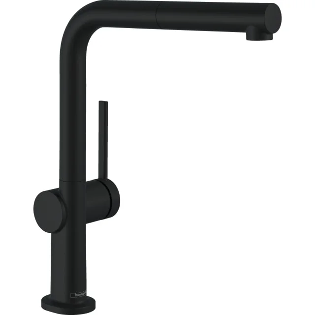 Hansgrohe Talis M54 kjøkkenarmatur, uttrekkbar tut, matt sort | 72845670